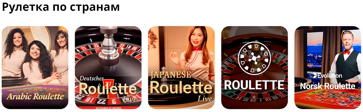 Roulette by country